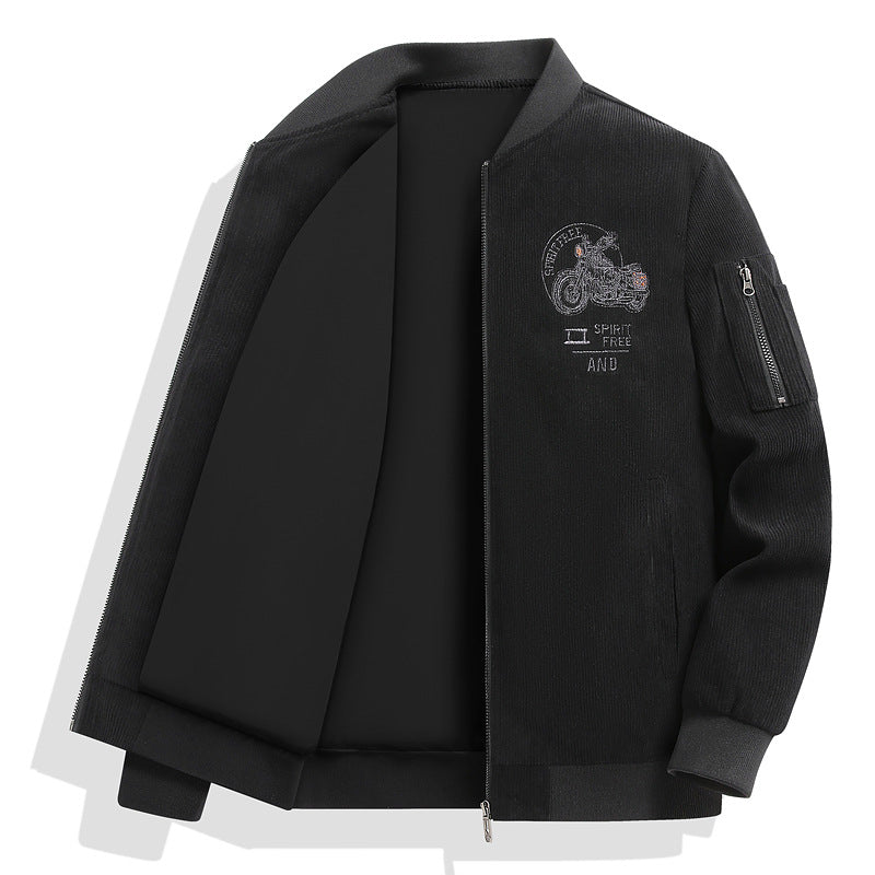 Herren Modische Bomberjacke mit stylischem Motorrad-Design Echo Archiv