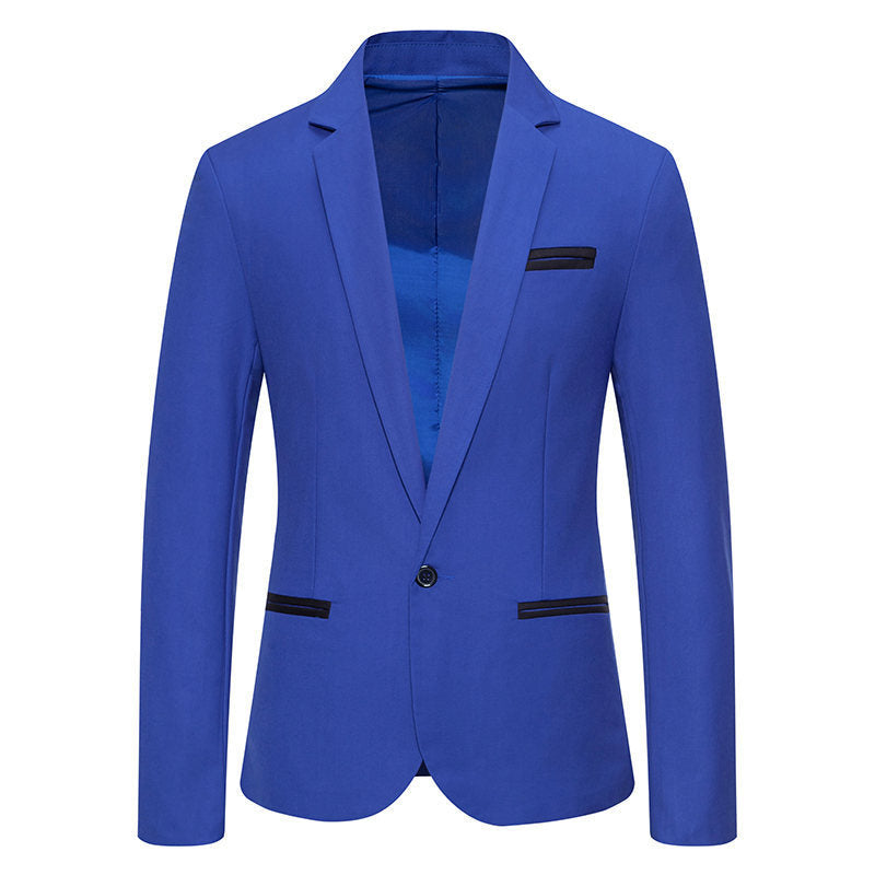 Herren Eleganter Blazer mit kontrastierenden Details Echoarchiv