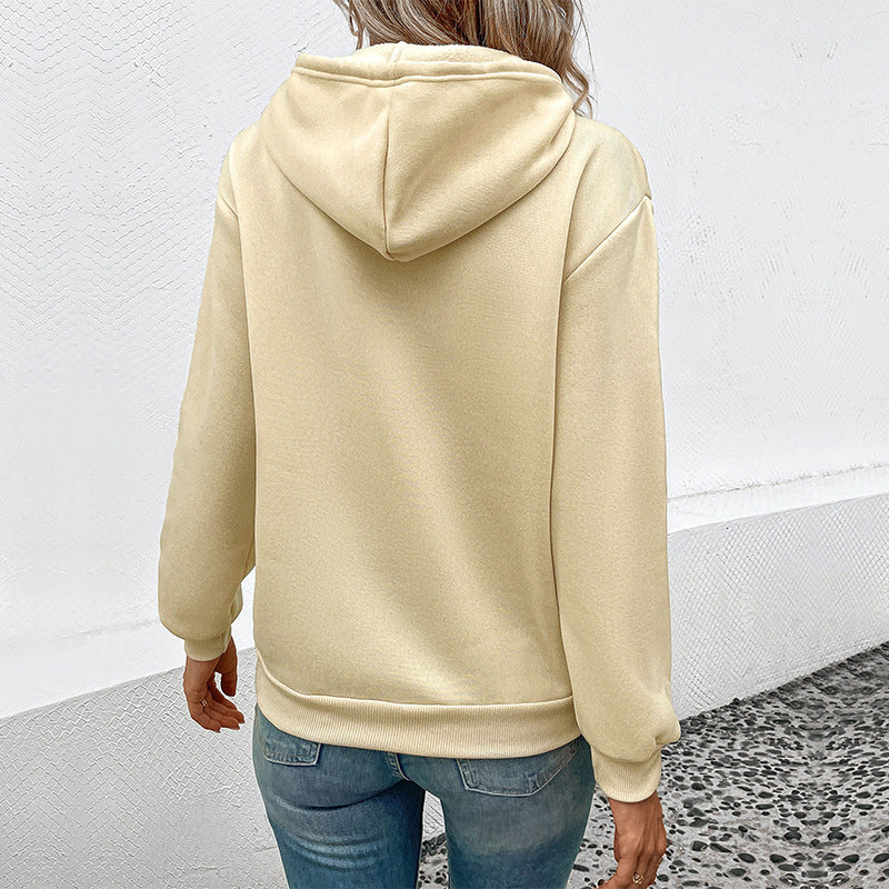 Damen Kapuzenpullover mit Kängurutasche und entspannter Oversize-Passform Echoarchiv