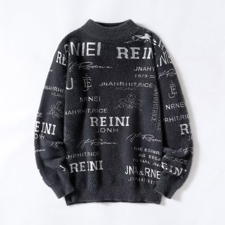 Damen Kuscheliger Oversized Pullover mit hohem Kragen Echoarchiv