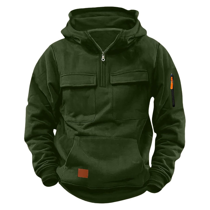 Herren funktionale Kapuzenjacke mit Reißverschluss und praktischen Taschen Echoarchiv