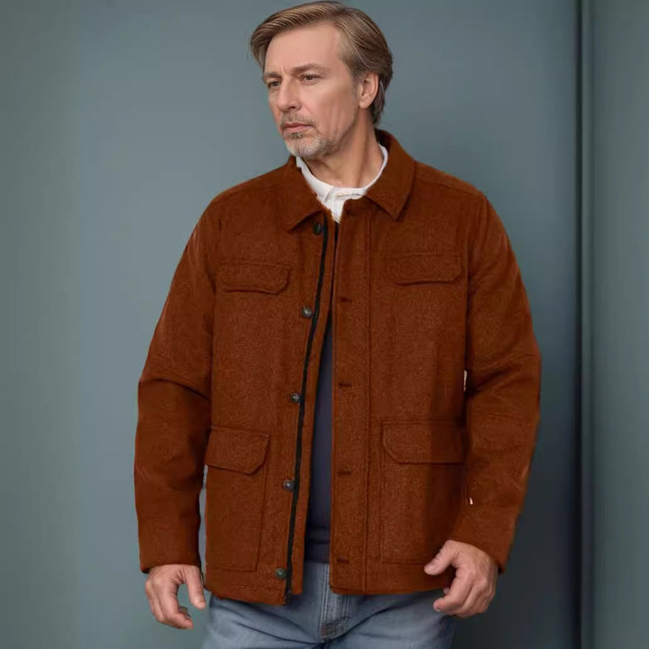 Herren modische Jacke mit praktischen Taschen Echoarchiv