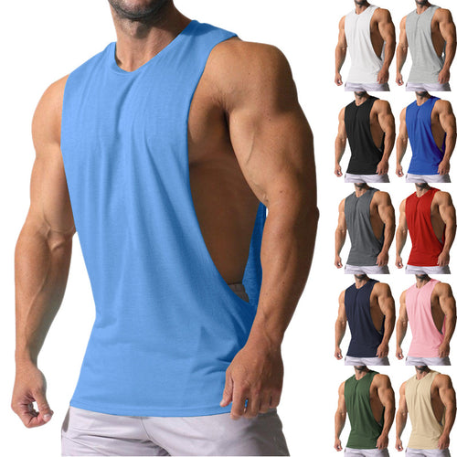 Herren Ärmelloses Sportshirt mit tiefem Rückenausschnitt und atmungsaktivem Material Echoarchiv