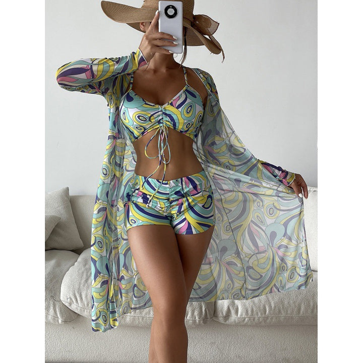 Damen Bikiniset mit lässigem Strandcover Echo Archiv