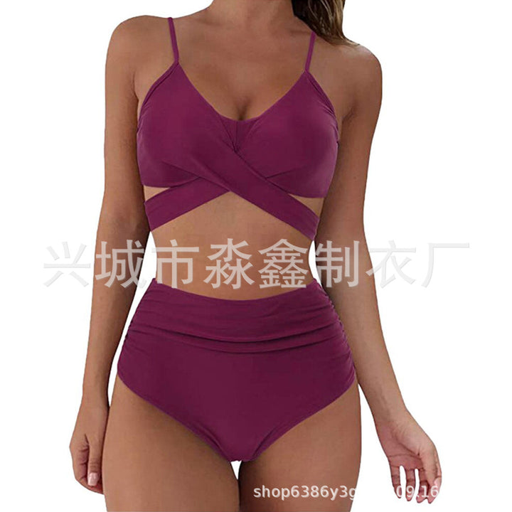 Damen Crop-Top Bikini-Set mit geflochtenem Design Echo Archiv