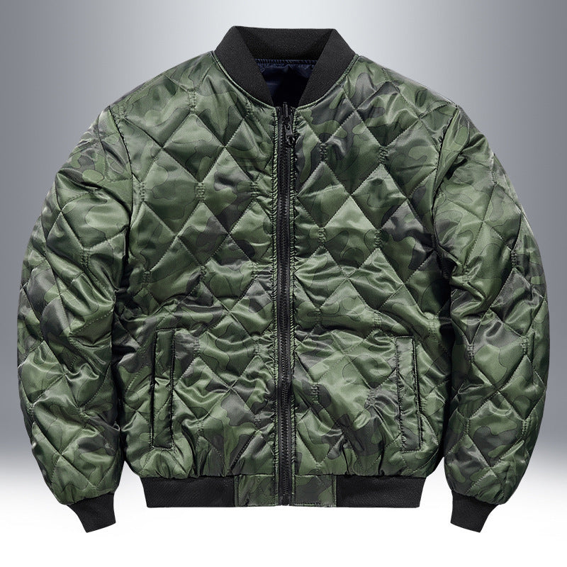 Herren Piloten-Bomberjacke mit Patch-Details, Nylon‑Shell und Ärmeltasche Echoarchiv
