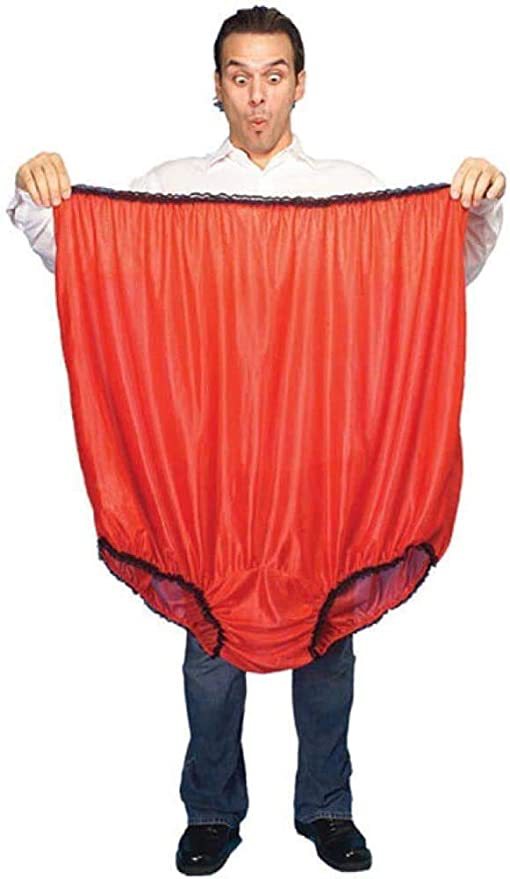 Unisex übergroßer Satin-Spaßslip mit elastischem Bund – Valdoro