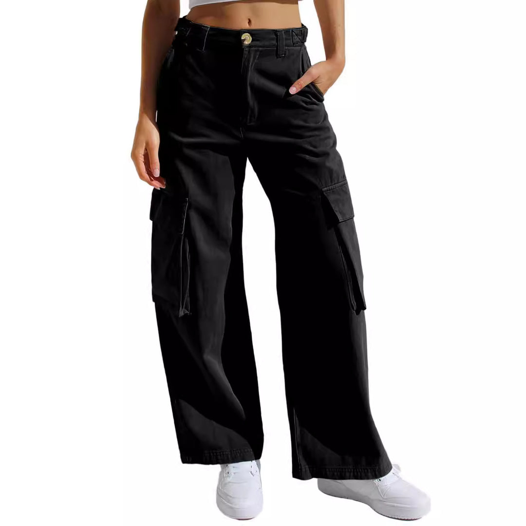 Damen Cargo-Hose mit praktischen Seitentaschen und lässigem Schnitt Echo Archiv