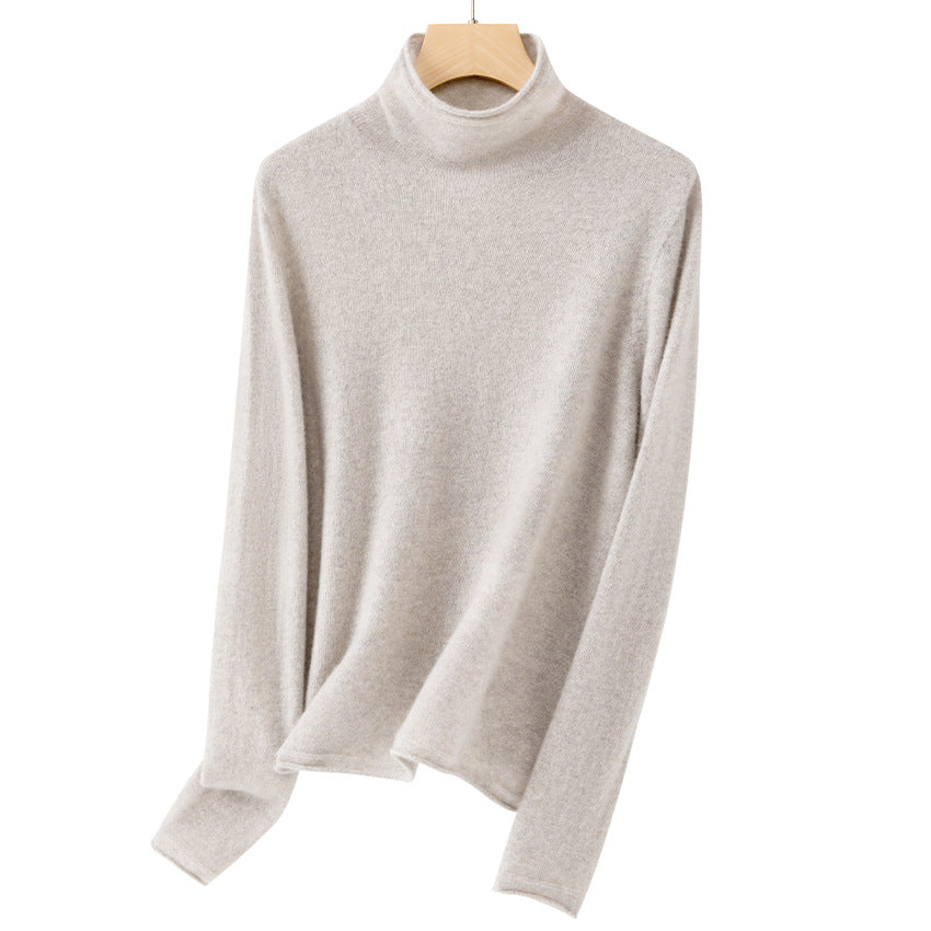 Damen Feiner Rollkragenpullover aus ultraleichtem Feinstrick mit schlanker Silhouette Echoarchiv