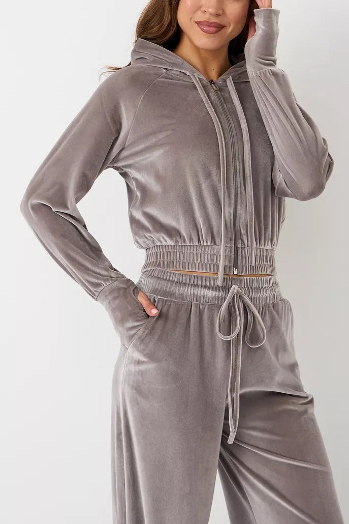 Echoarchiv | Minimalismus Fleece Kapuzenpullover und Jogginghose Zweiteiler Satz