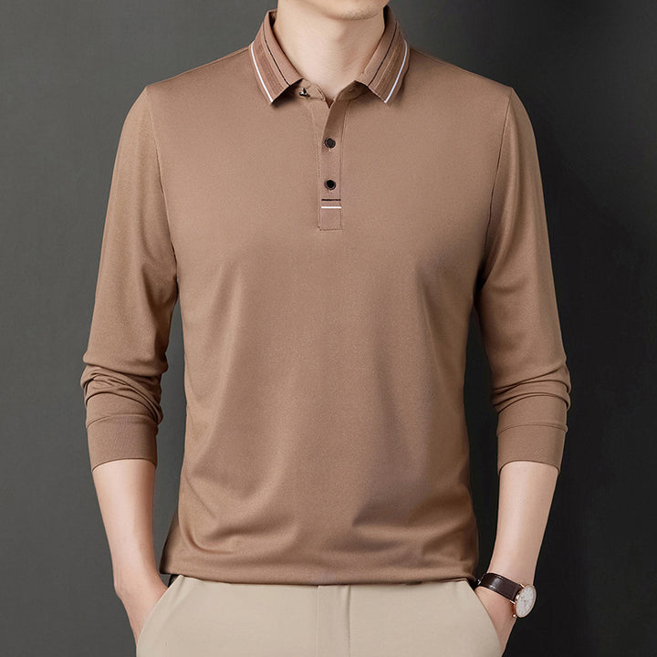 Herren elegantes Poloshirt mit strukturiertem Kragen und stilvollen Akzenten Echoarchiv