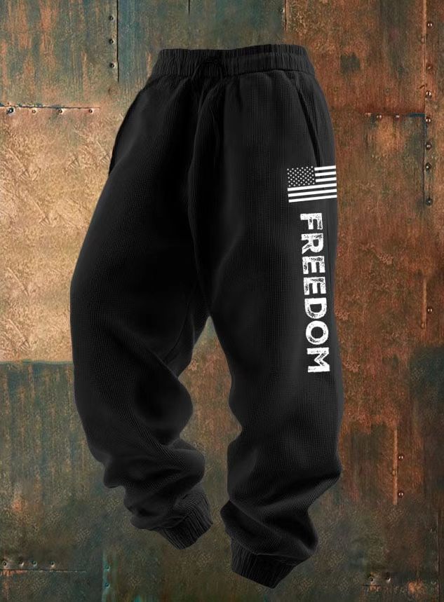 Damen Bequeme Freizeithose mit kreativem Druck Echoarchiv