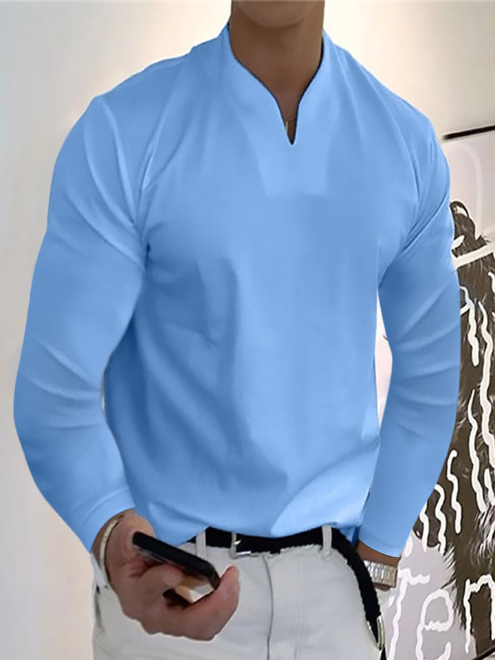 Herren Lässiges Langarmshirt Echo Archiv