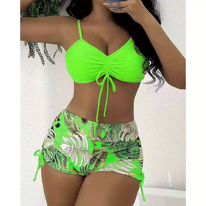 Damen Bikini-Set mit verstellbarem Oberteil und hohem Bund Echo Archiv
