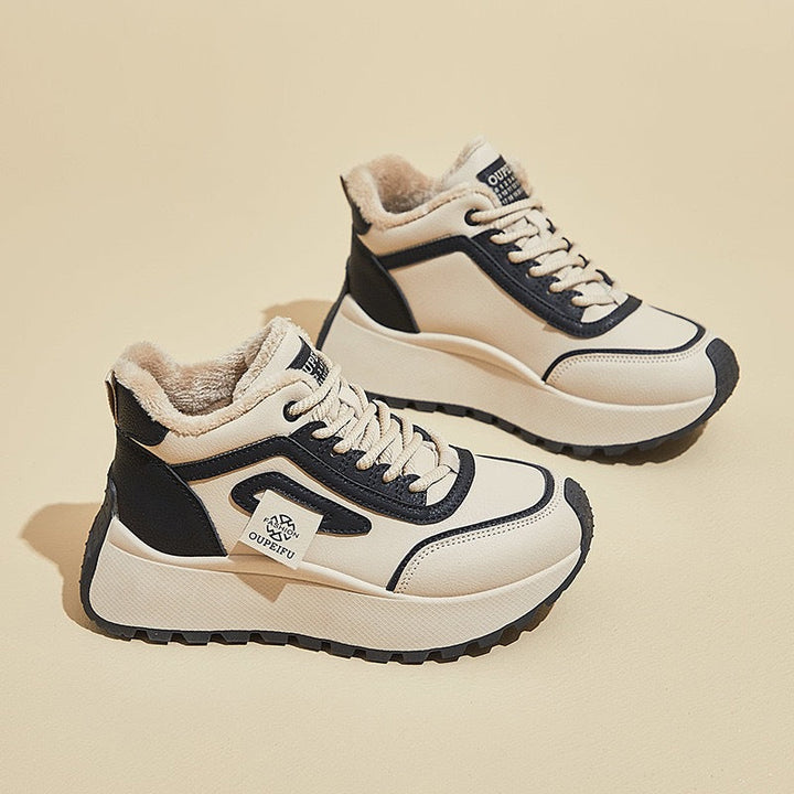 Damen Sportliche High-Top Sneakers mit kuscheligem Futter und rutschfester Sohle Echo Archiv