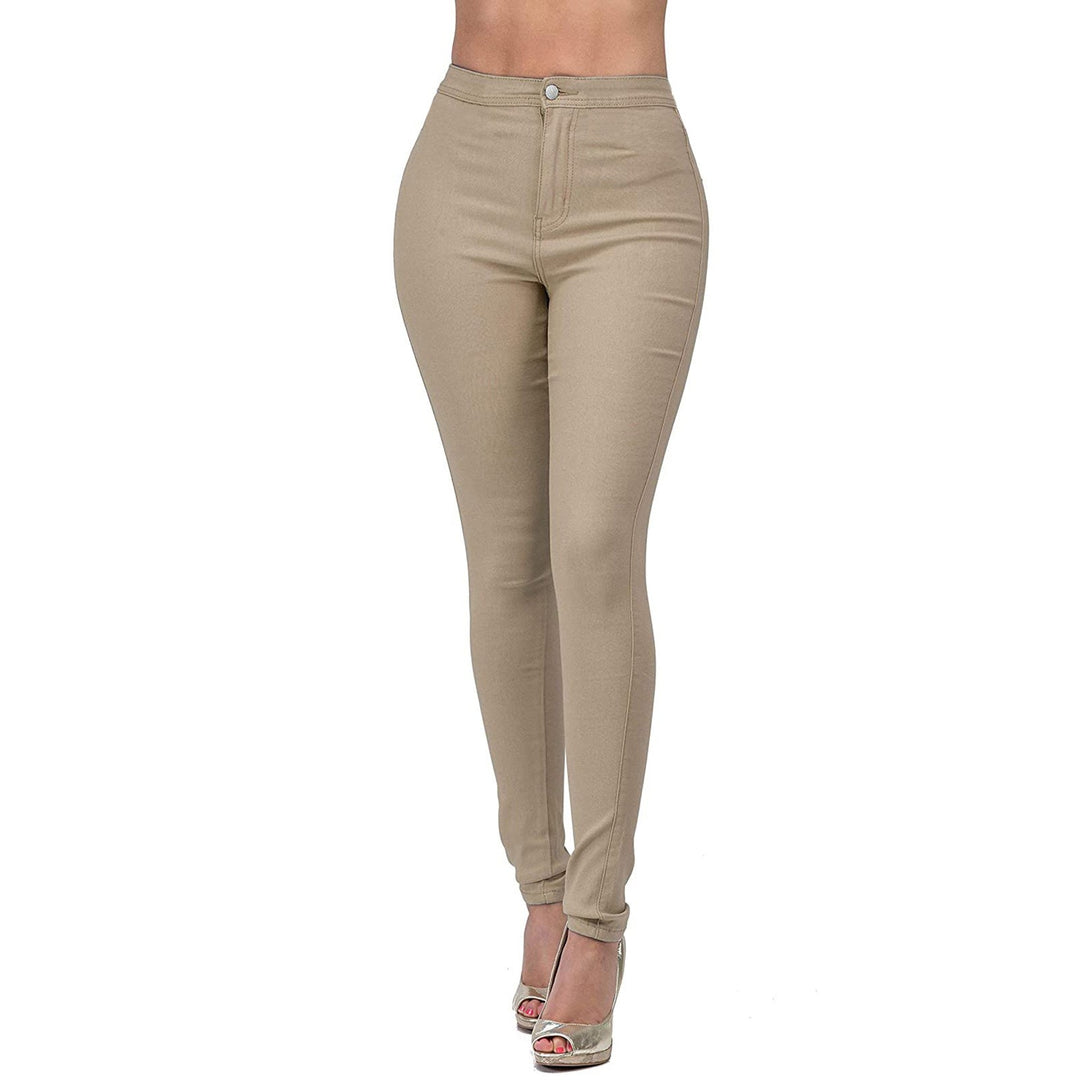 Damen Hoch geschnittene Skinny Jeans mit elastischem Stretch Echo Archiv