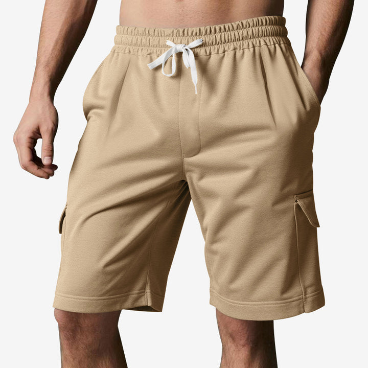 Herren sportliche Cargo-Shorts mit elastischem Bund und seitlichen Taschen Echoarchiv