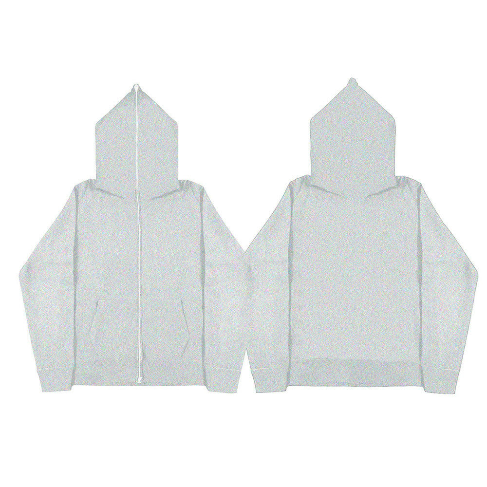 Unisex Kapuzenjacke mit durchgehendem Reißverschluss, doppellagiger Kapuze und Kängurutaschen – Auréline