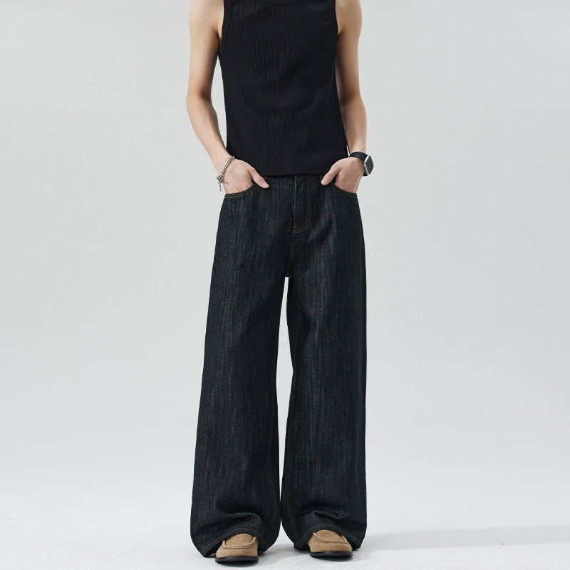 Herren Oversize-Denim-Palazzohose mit extra weitem Bein und soften Drape-Effekt Echo Archiv
