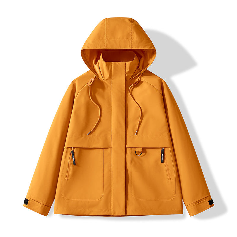 Herren Minimalistische Funktions-Kapuzenjacke mit verdeckten Reißverschlusstaschen & Kordelzug Echo Archiv