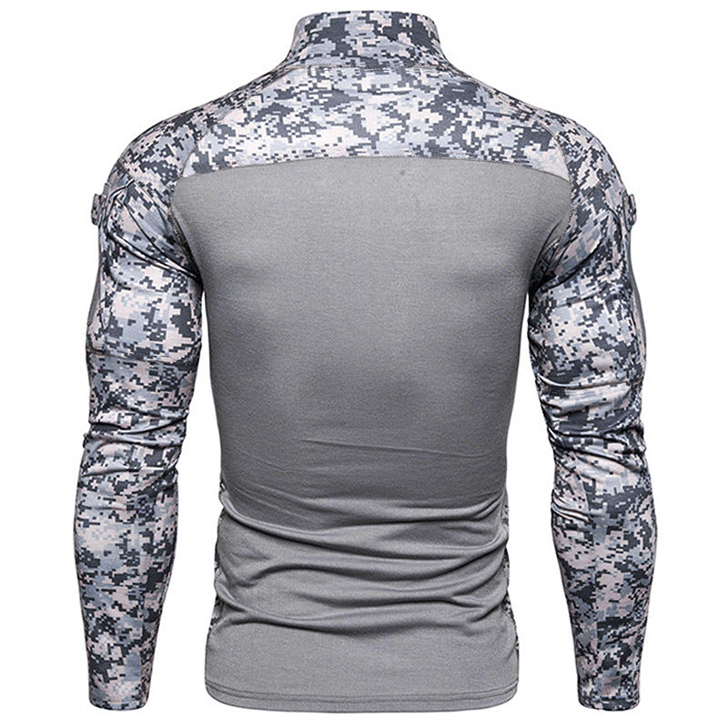 Herren Sportlicher Langarmpullover mit hohem Kragen und Reißverschluss Echoarchiv