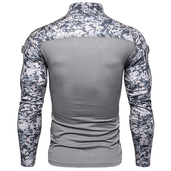 Herren Sportlicher Langarmpullover mit hohem Kragen und Reißverschluss Echoarchiv