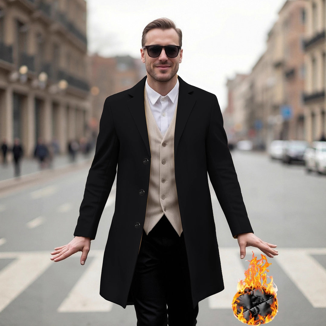 Herren eleganter Langmantel mit modernem Schnitt und optimalem Tragekomfort Echoarchiv