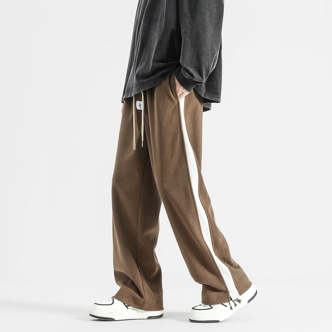 Damen Elegante und lässige Cordhose mit seitlichen Streifen Echo Archiv
