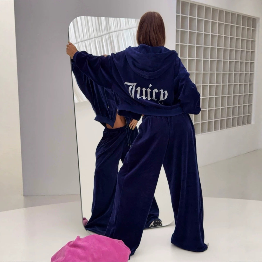 Damen Sweatblazer und Oversize-Jogginghose Echoarchiv