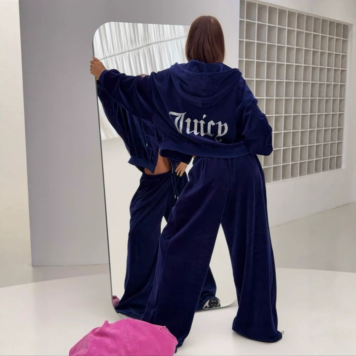 Damen Sweatblazer und Oversize-Jogginghose Echoarchiv
