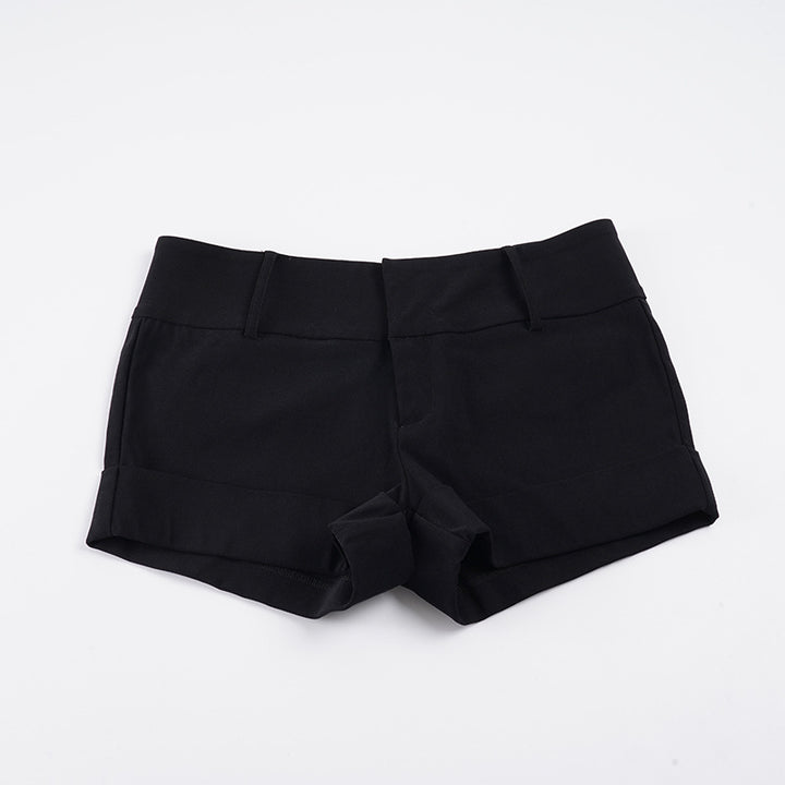 Damen stylische Shorts mit komfortablem hohen Bund und umgeschlagenem Saum Echo Archiv