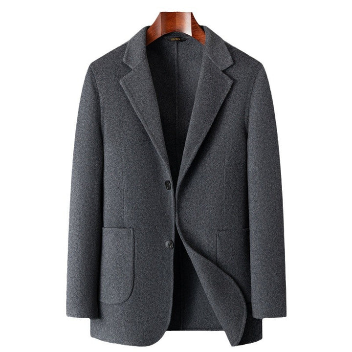 Herren eleganter Wollblazer mit klassischem Schnitt und tiefen Taschen Echoarchiv