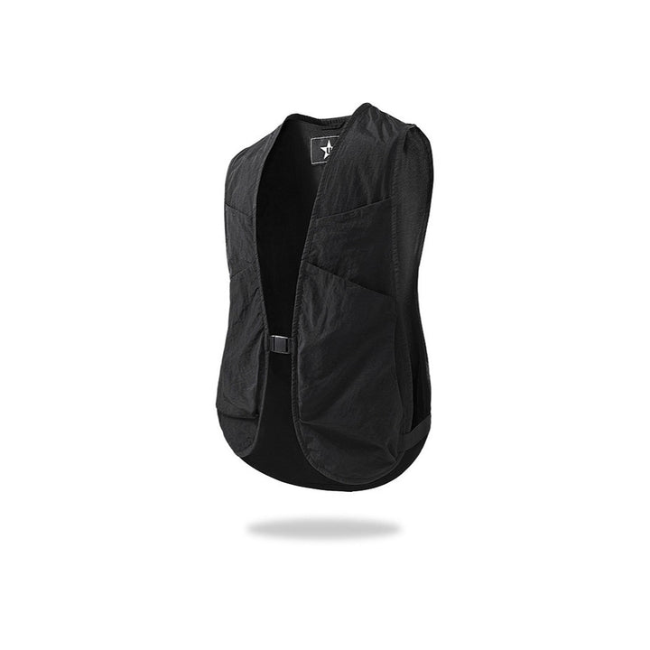 Unisex Leichte Utility-Weste mit Mesh-Rücken und Mehrfachfronttaschen – Marzano