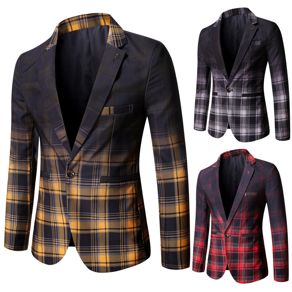 Herren modischer Karoh-/Blazer Echoarchiv