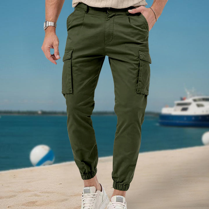 Herren bequeme Cargo-Jogginghose mit elastischem Bund und praktischen Taschen Echoarchiv