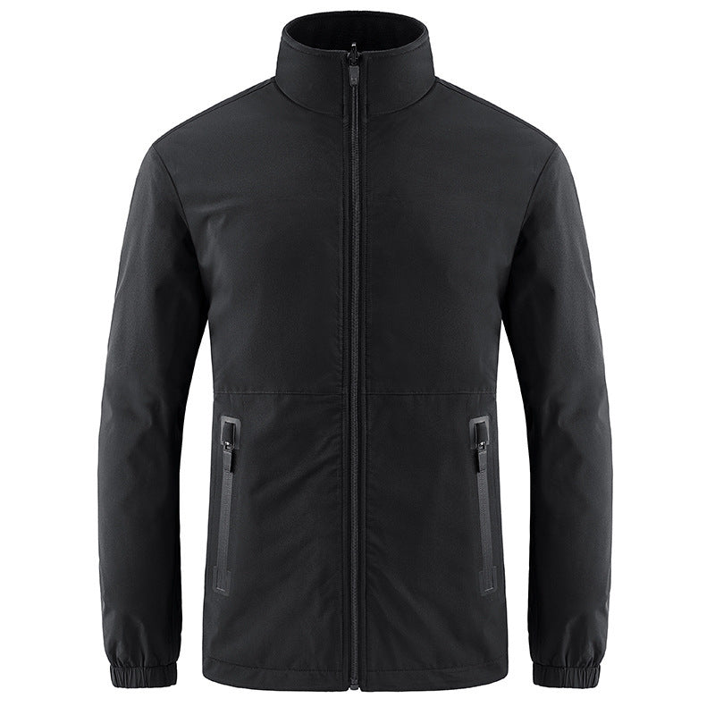 Herren Softshelljacke mit hohem Stehkragen und wasserabweisender Oberfläche Echo Archiv