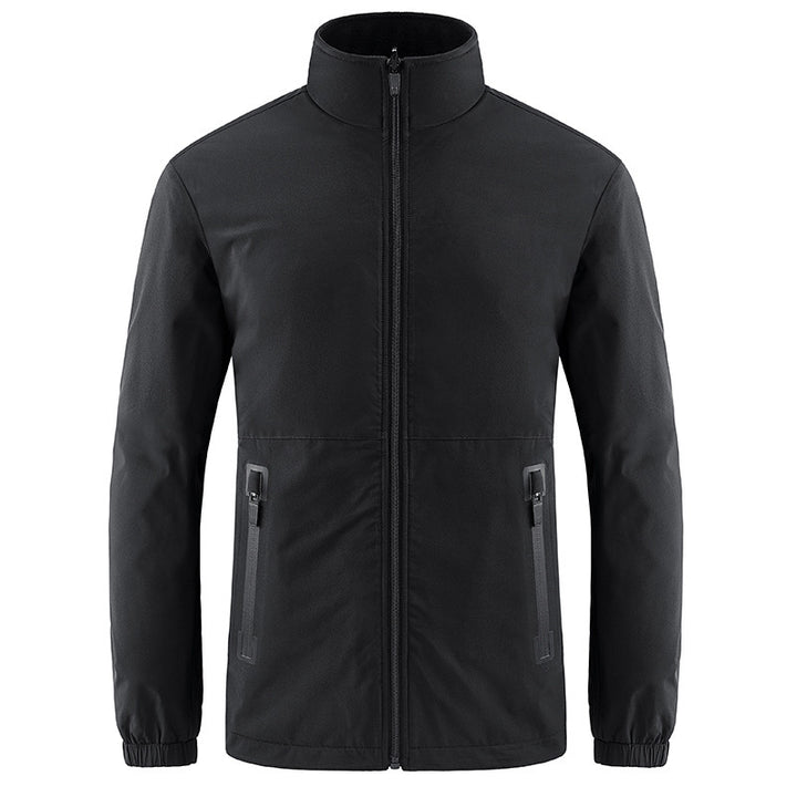 Herren Softshelljacke mit hohem Stehkragen und wasserabweisender Oberfläche Echo Archiv