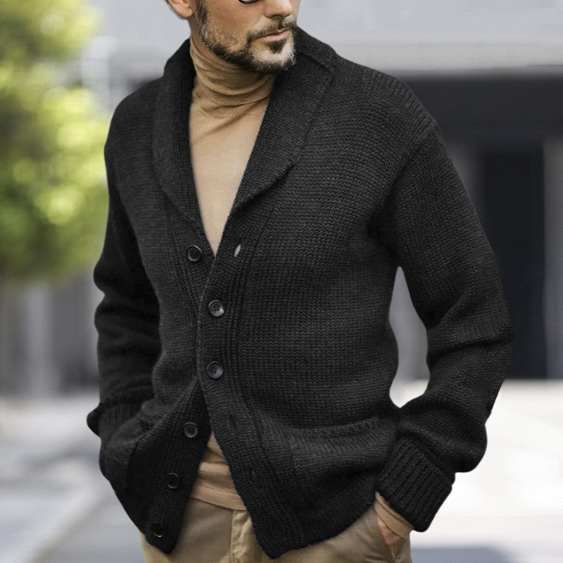 Herren kuscheliger Strickcardigan Echoarchiv