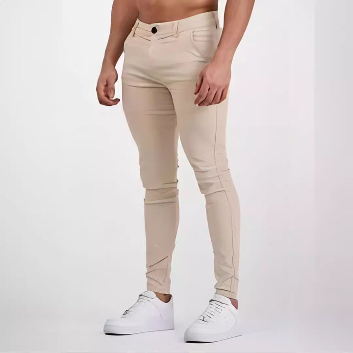 Herren moderne Slim-Fit Hose mit elastischem Material und praktischen Taschen Echoarchiv