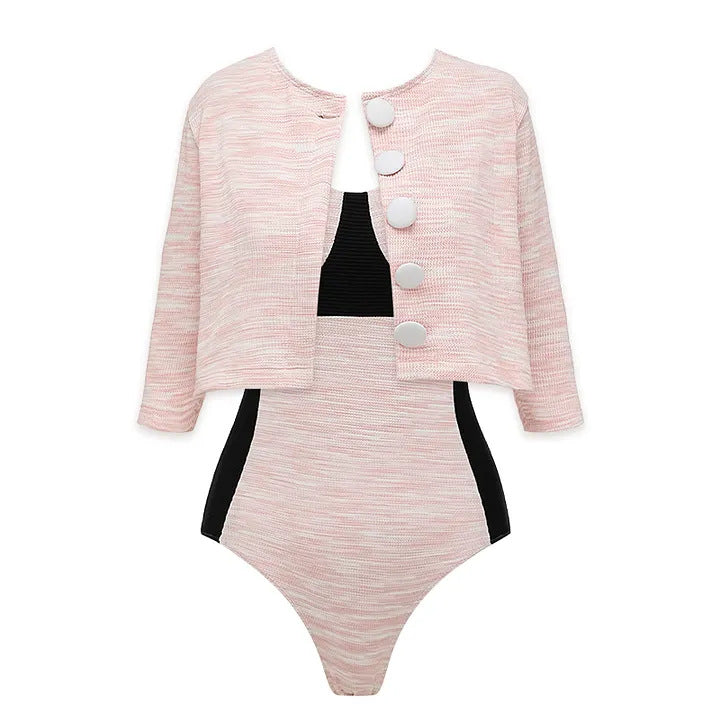 Damen Bikini-Set mit hochtailliertem Höschen und modischem Oberteil Echo Archiv