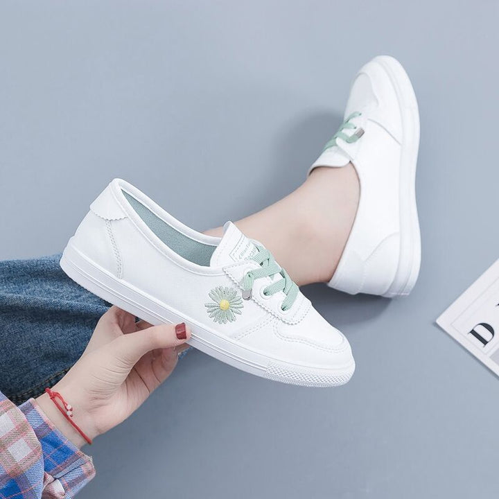 Damen Sneaker mit floralem Stickdesign und atmungsaktivem Obermaterial Echo Archiv