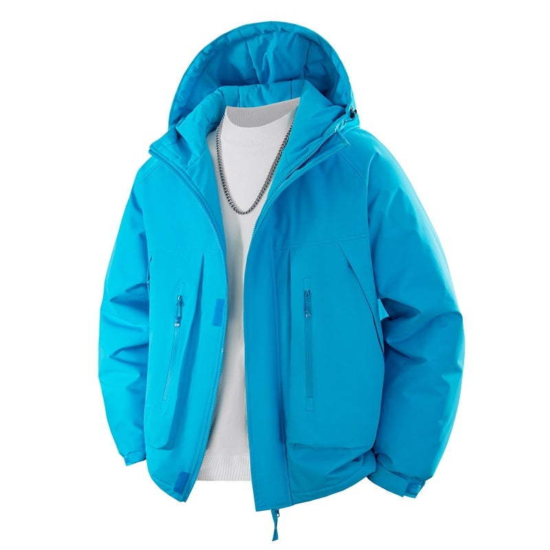 Herren Wattierte Kapuzen-Outdoorjacke mit wasserabweisender Membran und technischen Reißverschlusstaschen Echo Archiv