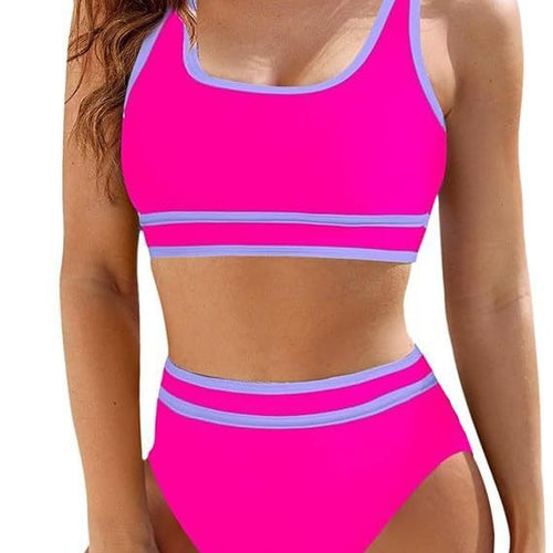 Damen Hochtailliertes Sport-Bikini-Set Echo Archiv