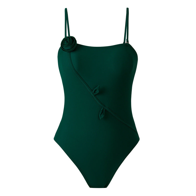 Damen Einteiler Badeanzug mit floralem Design und passendem Strandüberwurf Echo Archiv