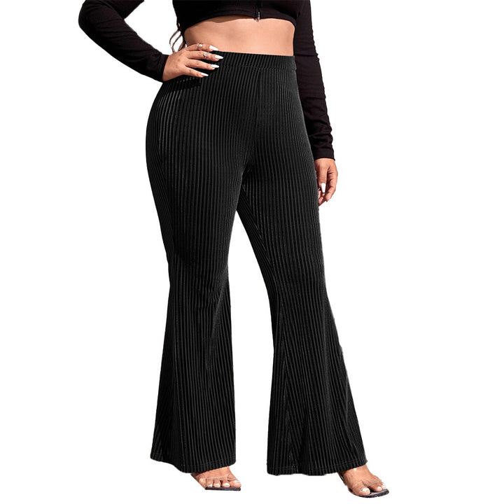 Damen Flared Hose mit eleganter Rippstruktur Echo Archiv
