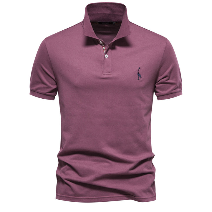 Herren klassisches Poloshirt aus atmungsaktiver Baumwolle mit modischem Kragen Echoarchiv