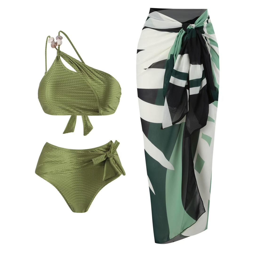Damen Bikini-Set mit asymmetrischem Design und modischen Details Echo Archiv