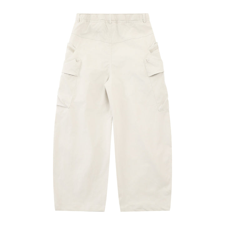 Damen Weite Cargo‑Culotte mit aufgesetzten Taschen und integriertem Webbing‑Gürtel Echoarchiv