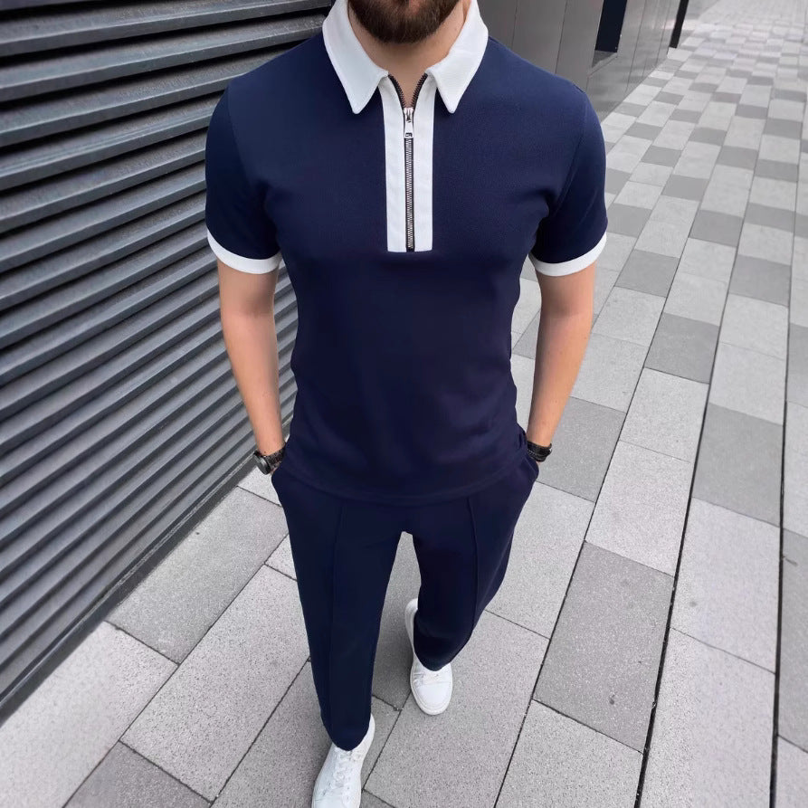 Herren Modern Zip-Up Polo Set Echoarchiv