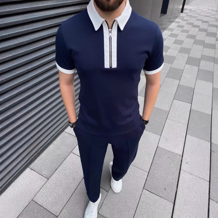 Herren Modern Zip-Up Polo Set Echoarchiv